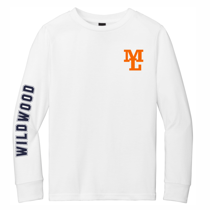 Kids Long Sleeve Shirt (White) Main Image